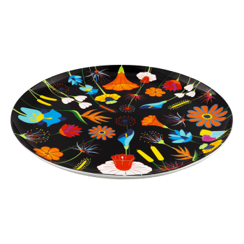 TART DELICE - Tortenplatte  - Jardin fleuri - porcelaine - 30 x 30 x 2 cm