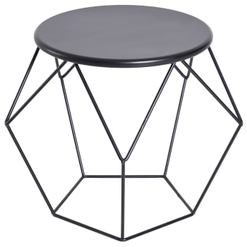 Mesa de Centro Metálica 51x51x44cm color Negro