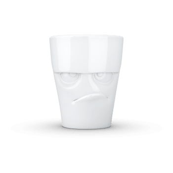 EMOTION - Tasse 35 cl  - Grognon - porcelaine de chine - 12 x 12 x 9 cm