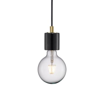 SIV - Lámpara original para iluminar techos color negro y pieza de mármol