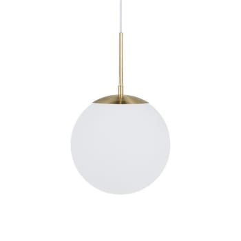 GRANT - Suspension en laiton élégant et minimaliste avec sphère Ø25cm