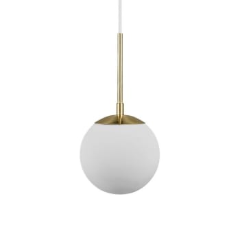 GRANT - Lampada a sospensione elegante e minimalista in ottone con sfera Ø15cm