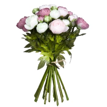 Ranunculus - Künstlicher Blumenstrauß rosa Ranunkeln D26