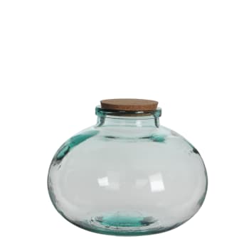 Olly - Vase en verre recyclé H23