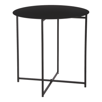 Mikki - Tavolino in metallo nero alt.45