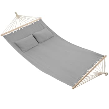 Hängematte mit Ständer 195 x 180 cm aus Holz, beige Bora Maisons du Monde