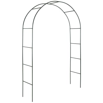 Arco Per Piante Rampicanti In Metallo - Struttura In Ferro Anticato 180x50x250 Cm Per Giardino - Foto 2