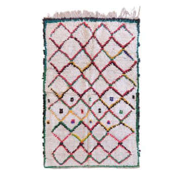 BERBERE - Alfombra bereber marroquí de pura lana 99 x 157 cm