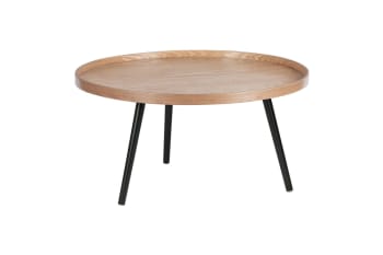 Mesa - Grande table d'appoint en bois beige