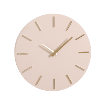 Brixen - Horloge en aluminium beige D35,5