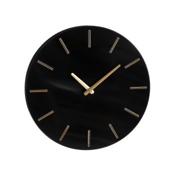 Brixen - Horloge en aluminium noir D35,5