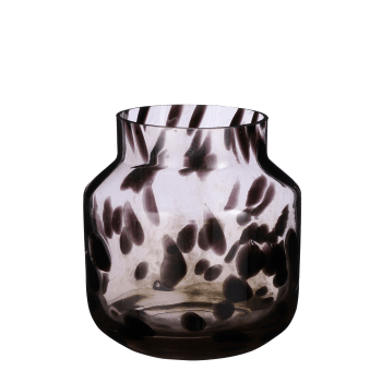 Pantera - Jarrón de vidrio reciclado marrón alt. 22,5