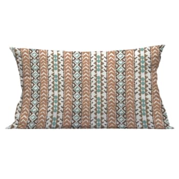 Le Jardin Du Lin Dekorativer Kissenbezug 45x60 Cm – Mehrfarbig, Polyester, Mit Verstecktem Reißverschluss