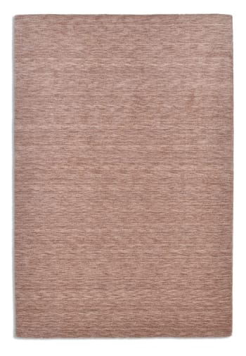 HOLI - Tapis salon - tissé main - 100% laine naturelle - beige 090x160 cm