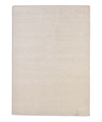 HOLI - Tappeto tessuto a mano in lana vergine - crema - 70x140 cm