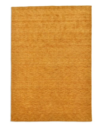 HOLI - Tapis salon - tissé main - 100% laine naturelle - or 040x060 cm