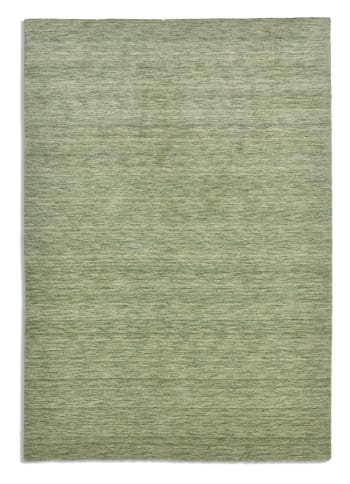 HOLI - Alfombra tejida a mano en lana virgen - verde claro - 190x290 cm