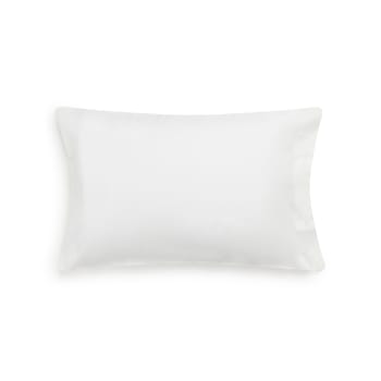 BESTO - Funda almohada algodón orgánico blanco 30x50