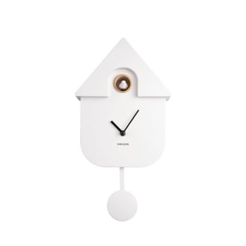Modern cuckoo - Horloge à pendule blanc