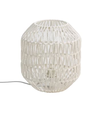 Lámpara de mesa cuerda natural - Lámpara mesa cuerda natural  blanco