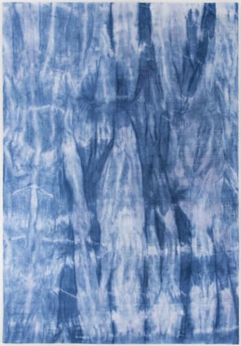 SHINE - Tappeto tessuto a mano in viscosa - blu - 160x230 cm