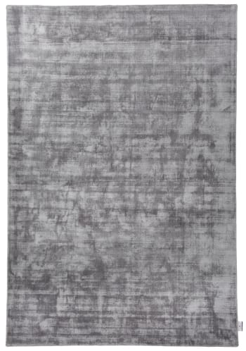 SHINE - Tappeto tessuto a mano in viscosa - grigio - 140x200 cm