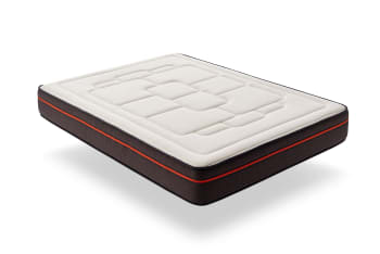 Matelas Hybride 140x190 Cm - 30 Cm épais - Mousse Mémoire + Ressorts Ensachés - Fermeté H3 - 7 Zones De Confort - 10