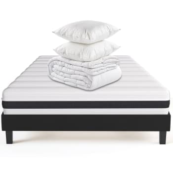 Ensemble hygiospring - Pack matelas 160x200 + sommier + couette + oreillers