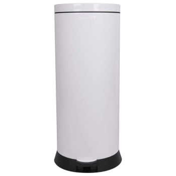 Corbeille à Pédale 30L Style Rétro Américain - Noire, Métal, Pour Cuisine/salle De Bain