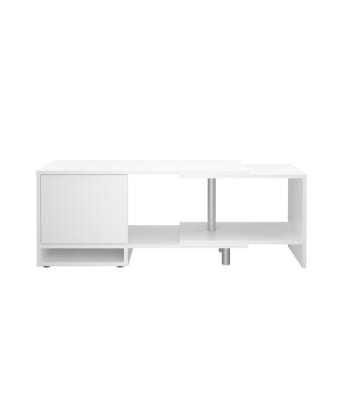 Flex - Mueble de tv de esquina modulable blanco - l127 cm