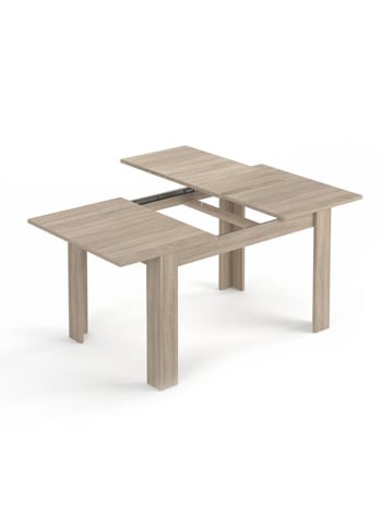 Midland - Table extensible effet bois 140/190x90 cm chêne