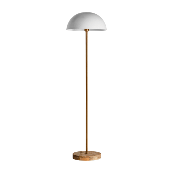 KALINA - Lámpara de pie de hierro en color blanco