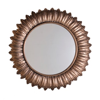 BREAM - Espejo de hierro en color oro de 78x4x78cm