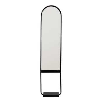 BREAM - Miroir Haute en Fer Noir, 43x26x183 cm