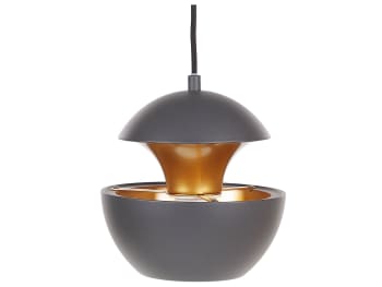 Bojana - Lámpara de techo de metal negro blanco 180 cm