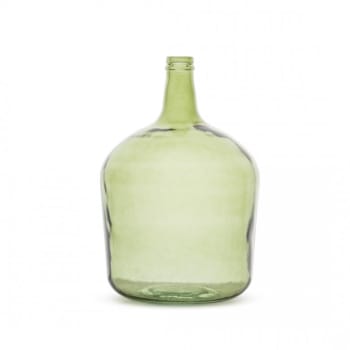 Vase en verre dame jeanne 12 litres vert