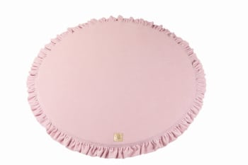Alfombra de juego redonda rosa 100x100cm