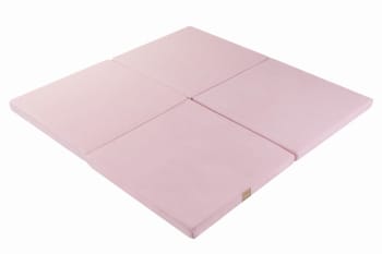 Alfombra de juego cuadrada rosa 120x120cm