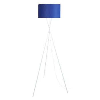 MIDGARD - Lámpara de pie metal blanco y azul