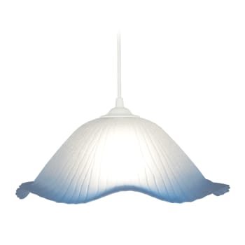 FLEUVE - Lámpara colgante vidrio azul