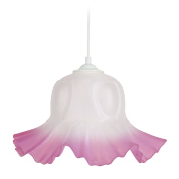 ALCAZABA - Lampada a sospensione vetro rosa