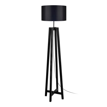 KALMAR - Lampadaire bois noir