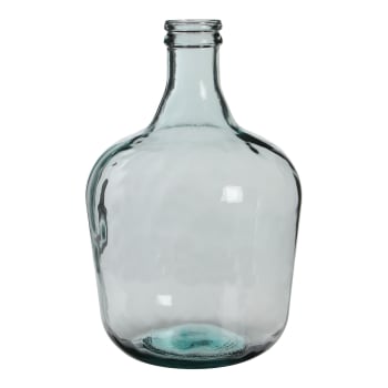 Diego - Vase bouteille en verre recyclé H42