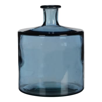 Guan - Jarrón de botellas vidrio reciclado azul alt. 26