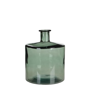 Guan - Jarrón de botellas vidrio reciclado verde alt. 26