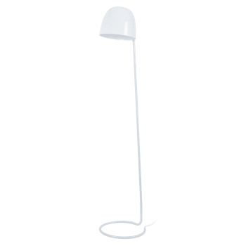 Lampada Da Terra Aissa In Carta E Metallo - Design Moderno, Altezza 130 Cm