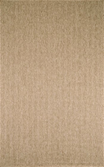 NATURE - Tapis intérieur et extérieur aspect jute beige chevron 60x90