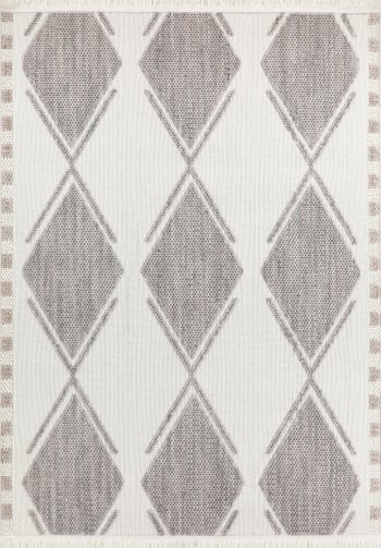 Tappeto di cotone beige 100x150 YASIN