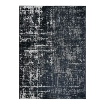Stelle - Tapis effet patiné vintage gris/noir 160x230