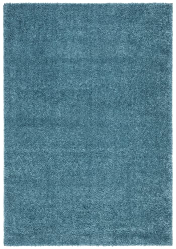 August shag - Tapis de salon interieur en turquoise, 122 x 183 cm